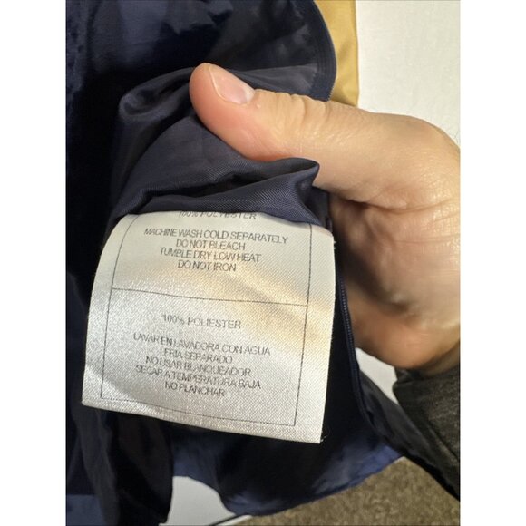 Reebok CFL Winnipeg Blue Bombers 2XL Gold Navy Half Zip Windbreaker Jacket - Picture 6 of 6